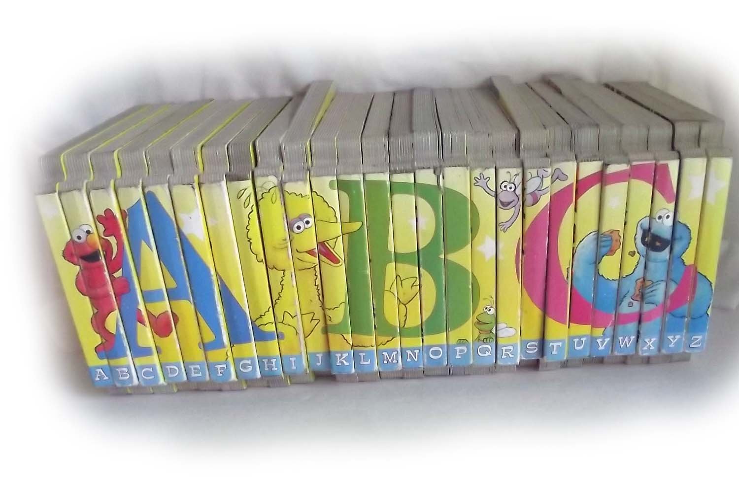 Sesame Street Alphabet ABC A B C Puzzle Board Books - Set of 26 A