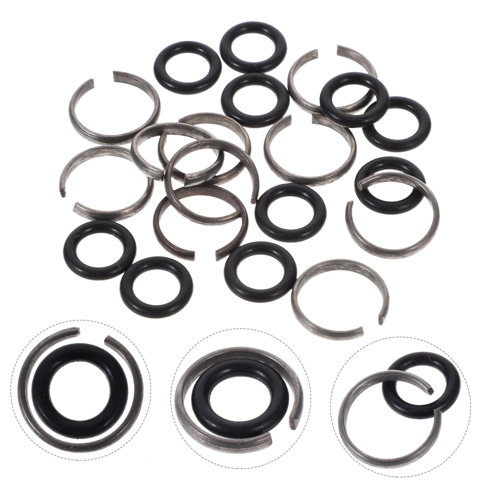 Garneck 10 Set Avvitatore A Impulso Anello Di Fusibile E Anello Di 1/2 – Ricambi Per Avvitatore Ad Aria Compressa - Anelli E Anelli Di Sicurezza Per Uso Affidabile