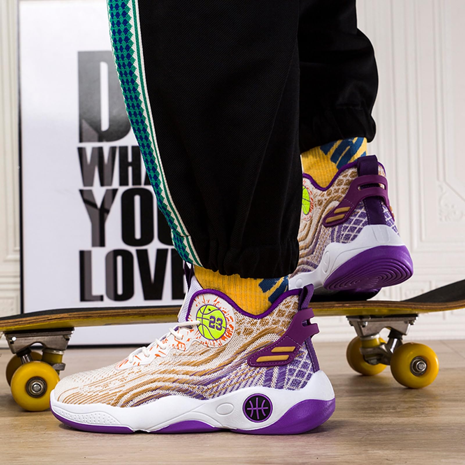 Zapatillas de Baloncesto Altas Hombre Transpirables Deportivas
