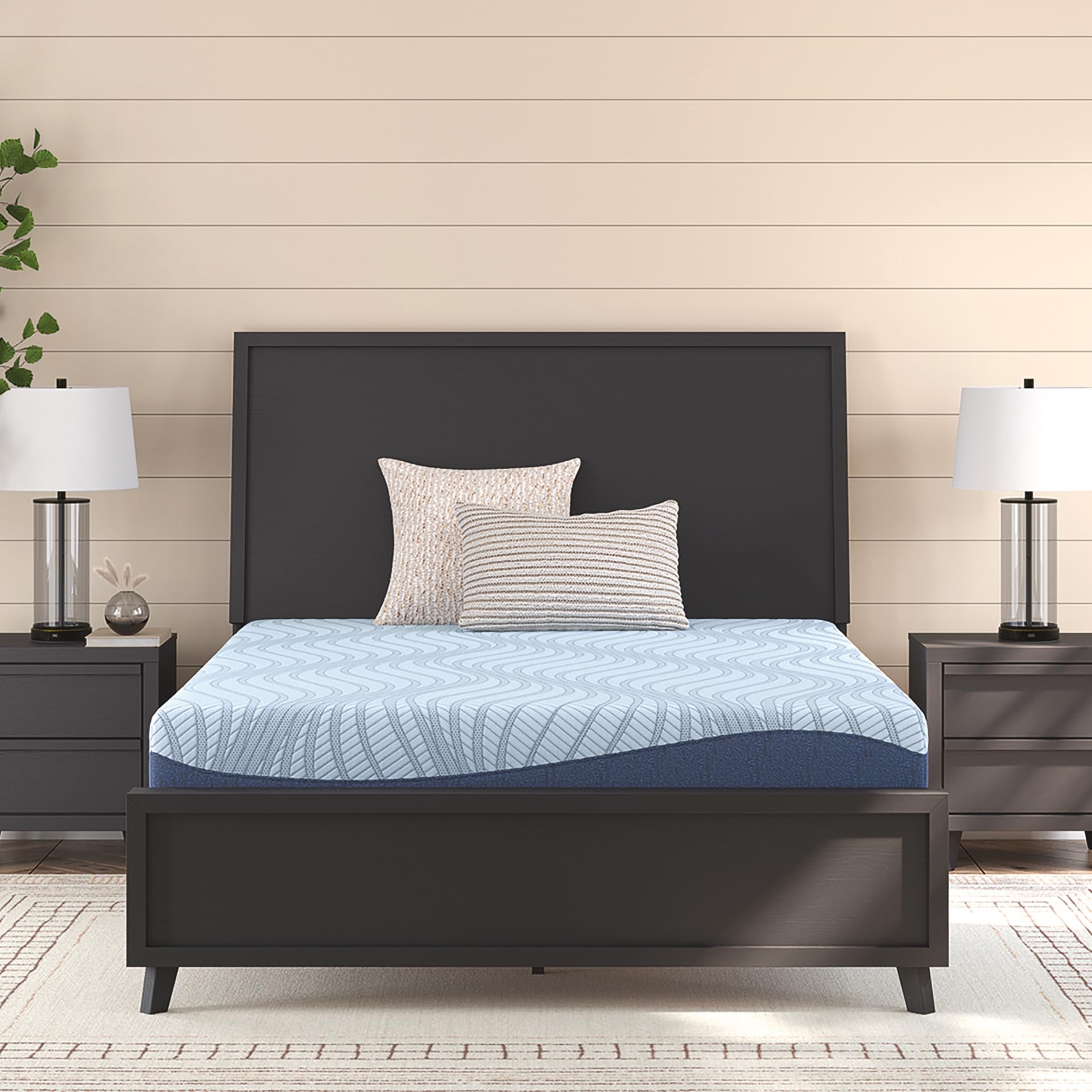 Signature Design by Ashley Peak 2.0 10 Memory Foam 10 Inch Firm Mattress for Pressure Relief, Queen