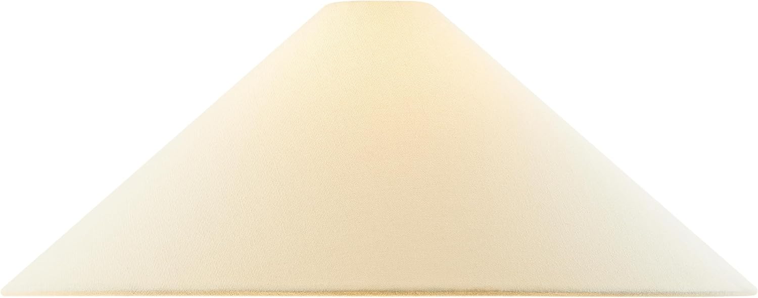 Aspen Creative 32074,Hardback Empire Transitional Spider Lamp Shade in Off-White Linen Fabric,3"Top x 20"Bottom x 11-1/2"Slant 20" Width