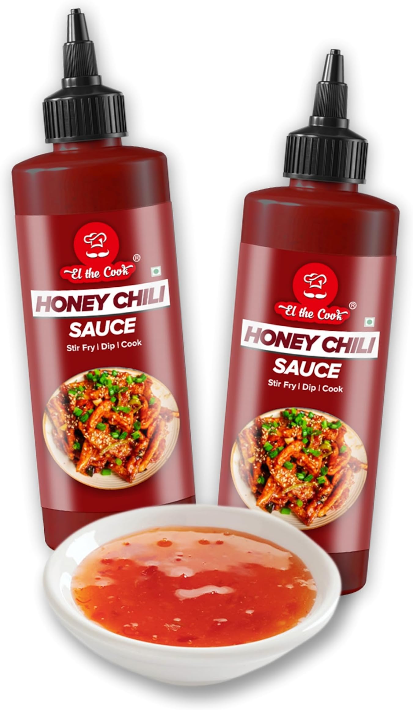 Honey Chili Sauce | Made with real Honey | No MSG, Artificial Colour Or Flavour Added | Natural, Fat-free, Vegan, Gluten-free | Pack of 2 x 110 grams