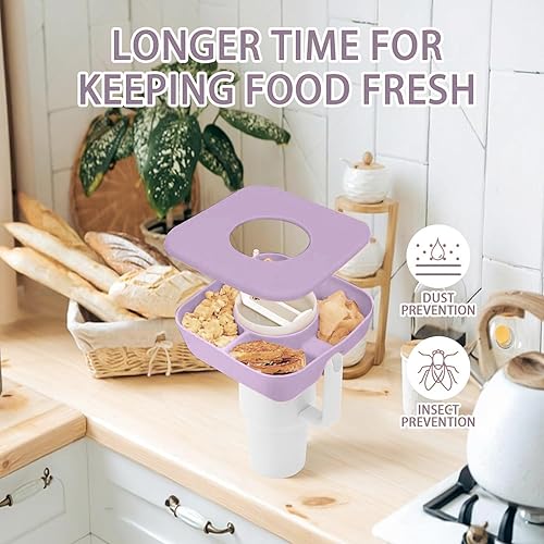 Miniatura 2 de Stanley - Tazón para aperitivos con tapa, bandeja reutilizable para aperitivos Stanley de 40 onzas con asa, accesorios Stanley, anillo de silicona