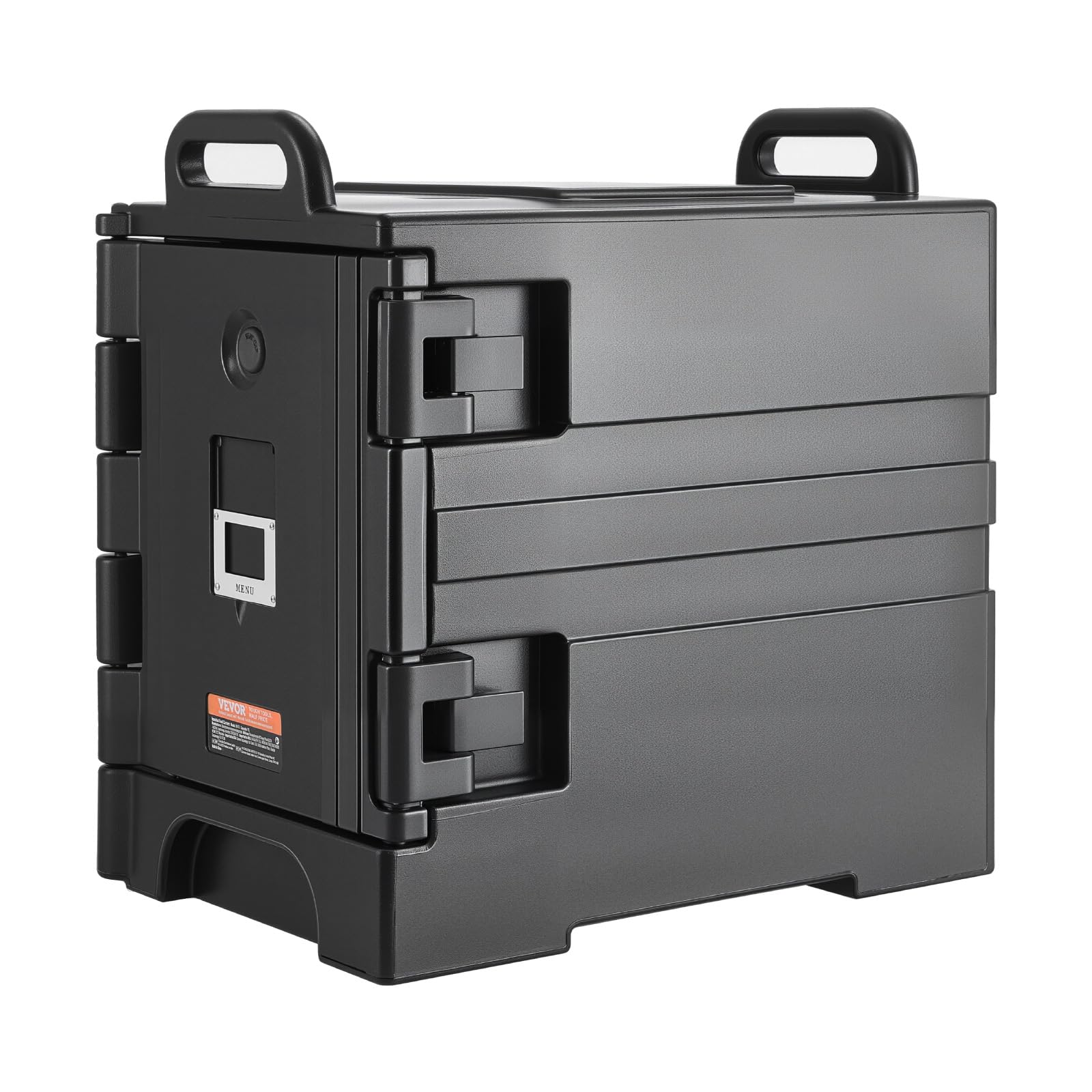 VEVOR Caja Térmica para Alimentos con Aislamiento de 75 L para Catering, con Hebillas Dobles, Calentador de Alimentos de Carga Frontal con Asas, para Restaurantes y Cantinas, 650 x 450 x 690 mm
