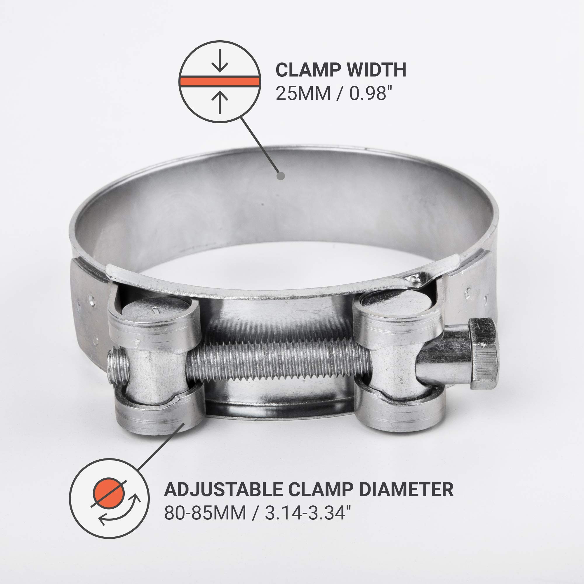 Colliers De Serrage à Tourillon - Acier Galvanisé - Largeur 25 Mm