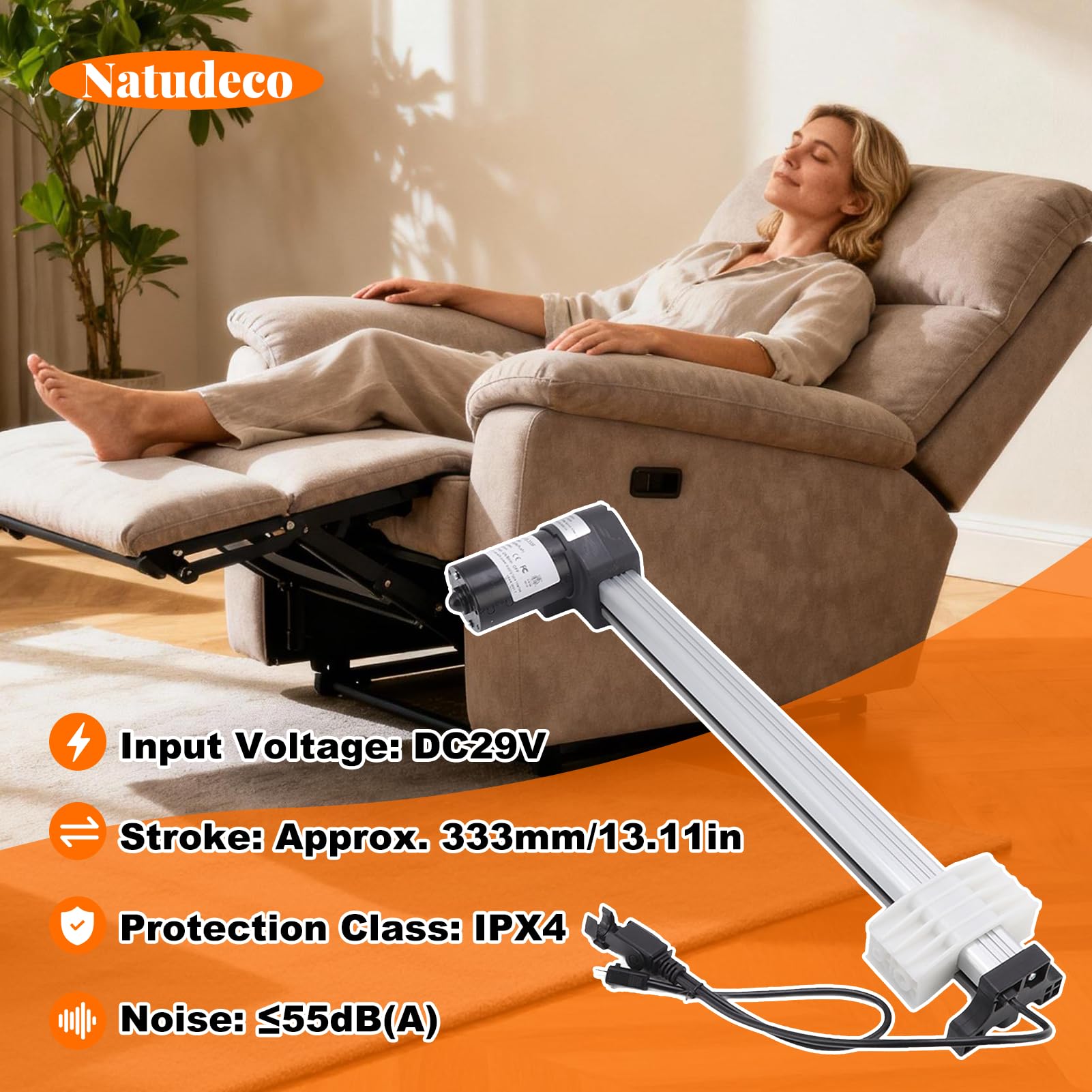 Motor De Sillón Reclinable Eléctrico Motor De Silla Reclinable Actuador De Sofá Eléctrico Piezas De Sillón Reclinable Eléctrico Bajo Ruido Funcionamiento para Modelo de Soporte 4318 5311