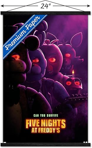 Miniatura 3 de Trends International Five Nights at Freddy's Movie - Póster de pared de una hoja, 22.37 x 34.00 pulgadas, impresión premium y colgador negro