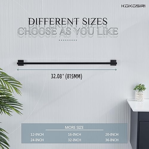 Vista 168 de KOKOSIRI Toallero de 16 pulgadas para baño, cocina, inodoro, acero inoxidable de níquel cepillado B4005BR-L16