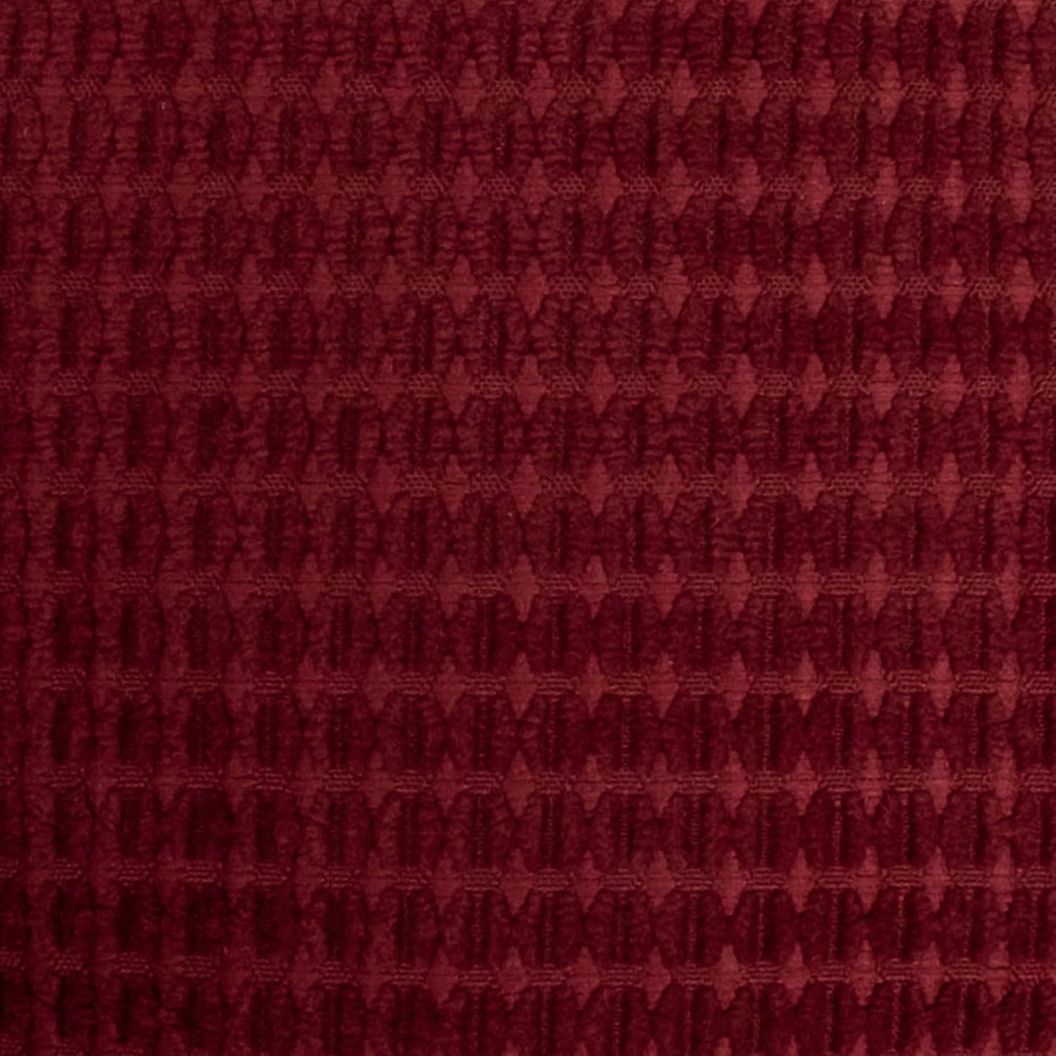 Sweet Home Collection Chair Cushion Crushed Memory Foam Pads Premium Slip Non Skid Microdot Rubber Back Tufted 16" x 16" x 3.25" Thick Seat Cover, 6 Pack, Burgundy Red