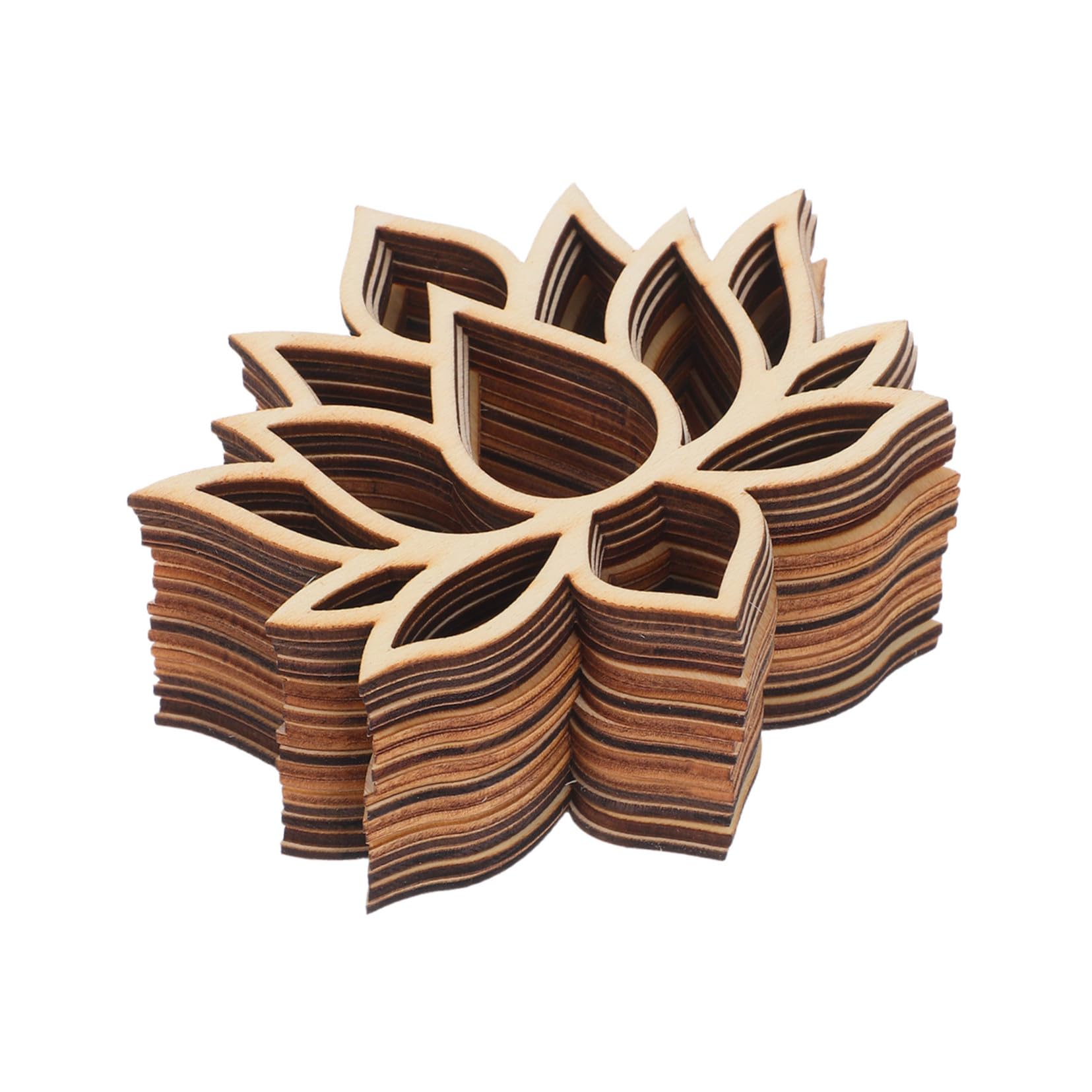 Anneaux attrape-rêves lotus en bois robustes pour suspensions murales et loisirs créatifs