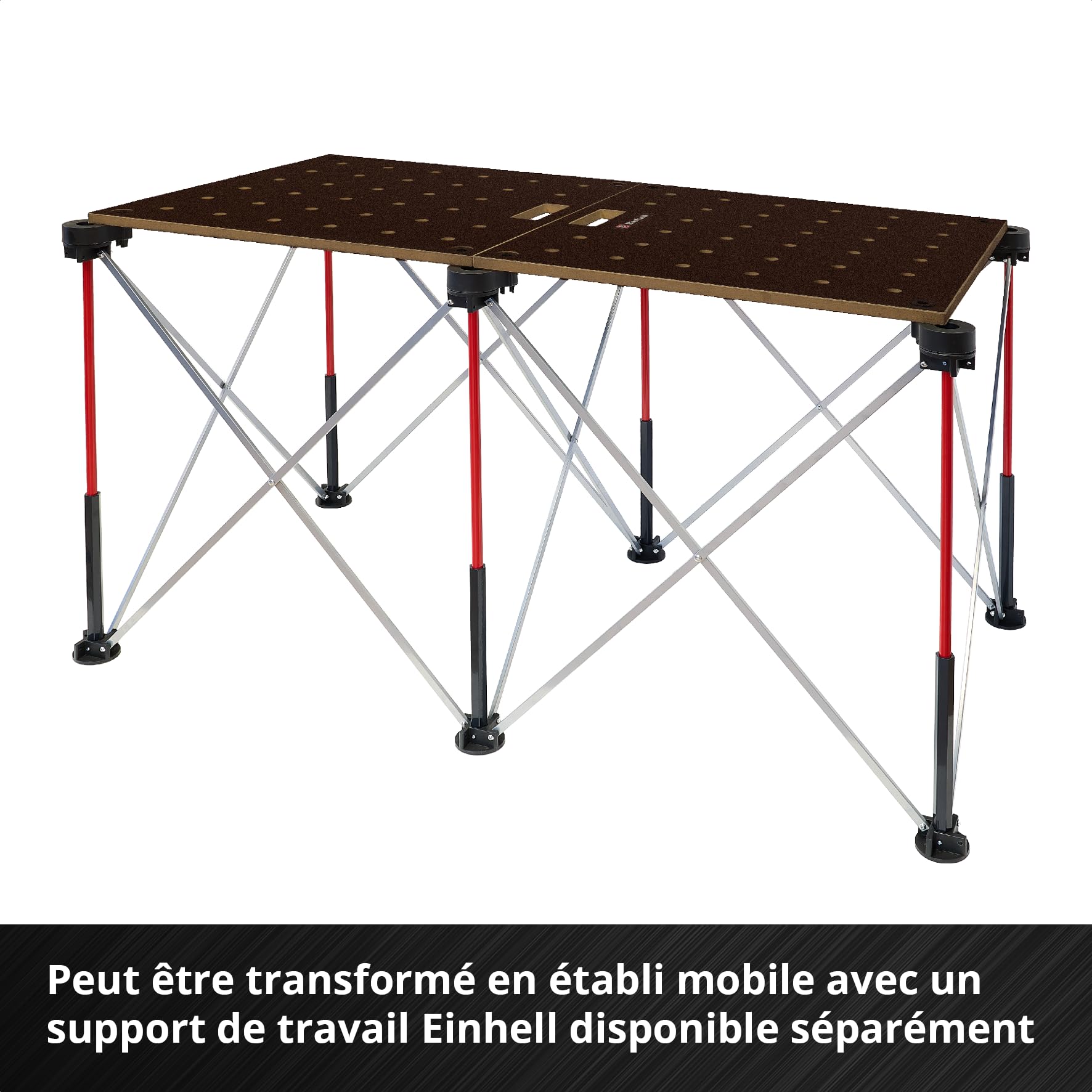 Einhell 2 pièces Plans de Travail, 600 x 1200 x 18 mm