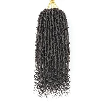 Aipin Butterfly Goddess Locs Crochet Curly Hair18 Inch, 6packs,4#