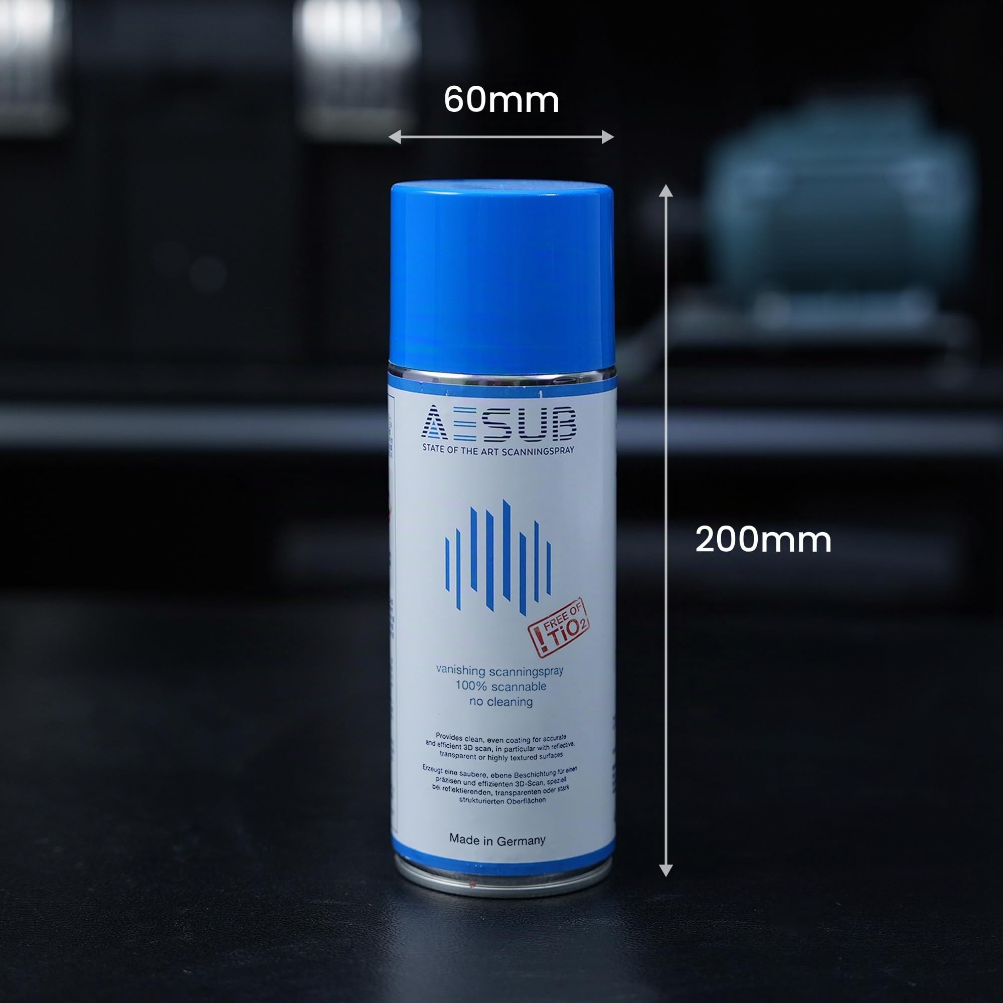 Revopoint POP 4 3D-Scanner Standard & Blue 3D-Scan-Spray für Reflektierende & 6 mm 500 Stück 3D-Scanmarker & Doppelachs Drehtisch