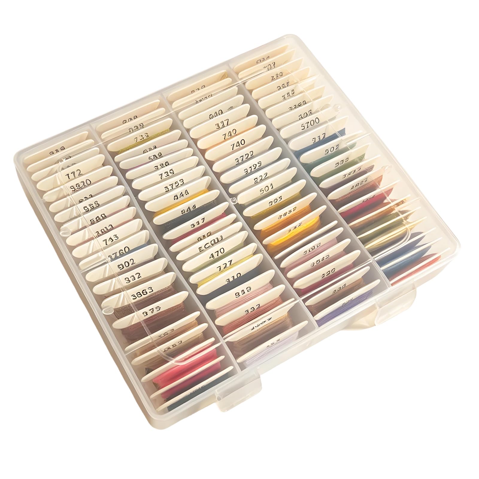 Elnwnnkc Multipurpose 60 Colored Polyester Craft Thread Pack for Creative Sewing and Fabric Embellishment Clothing Repair Thread