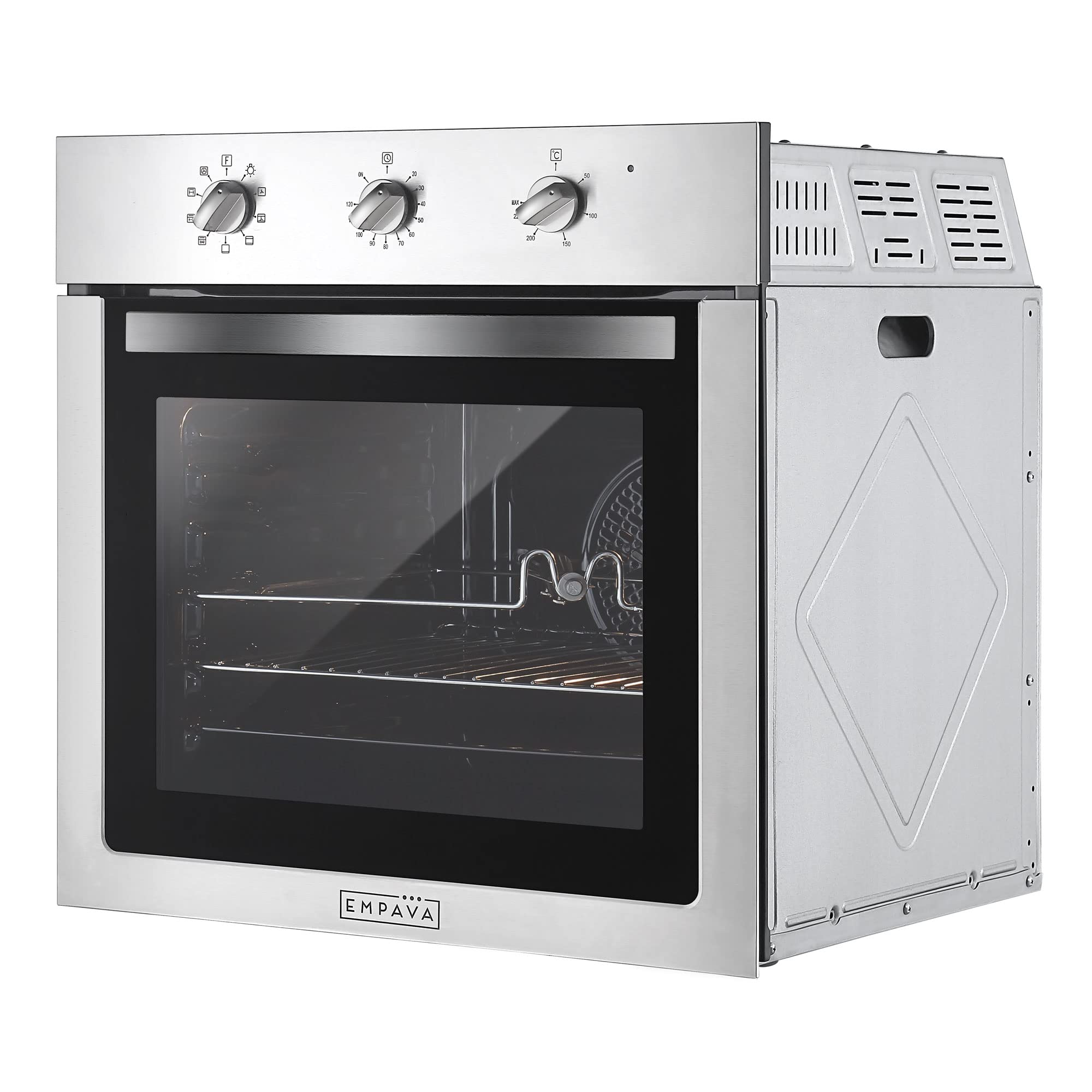 Empava Built In Oven - 72L, 12 Functions, 60cm, 2800W Stainless Steel Electric Fan Oven — view 5