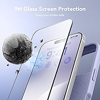 Vista 203 de GONEZ Funda de silicona para iPhone 15 Pro Max, compatible con Magsafe, protector de cámara + protector de pantalla, forro de microfibra suave Negro