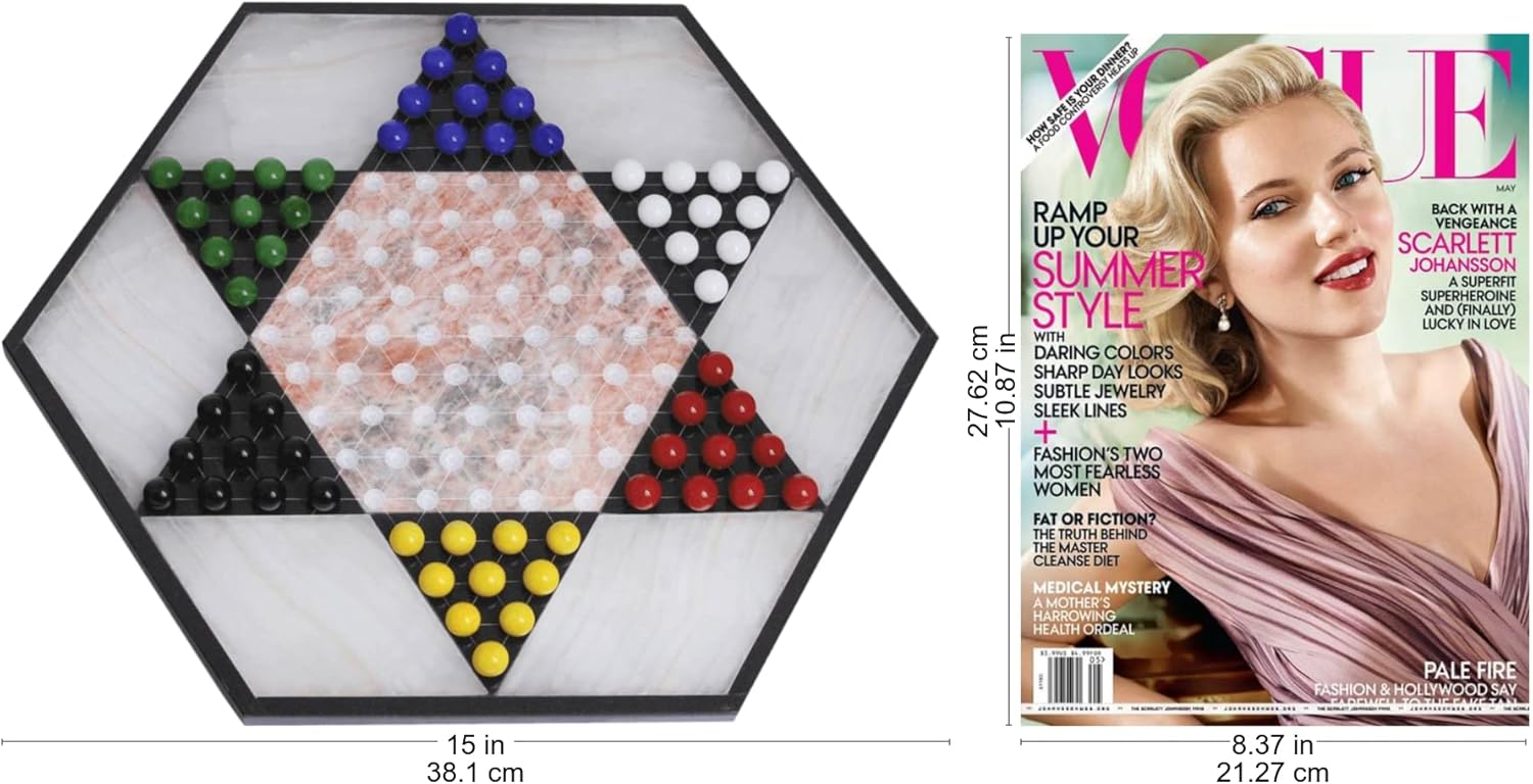 NOVICA Artisan Handmade Chinese Checkers Board Game | Classic Chinese Checkers Board Game |