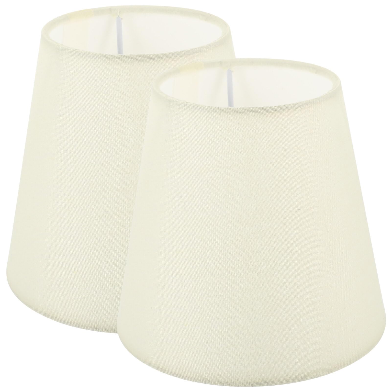 Uonlytech Fabric Lamp Shade Barrel Fabric Lampshade Clip on Bulb Barrel Light Cover Simple Lamp Cover for Table,Floor Lamp,Cream Color