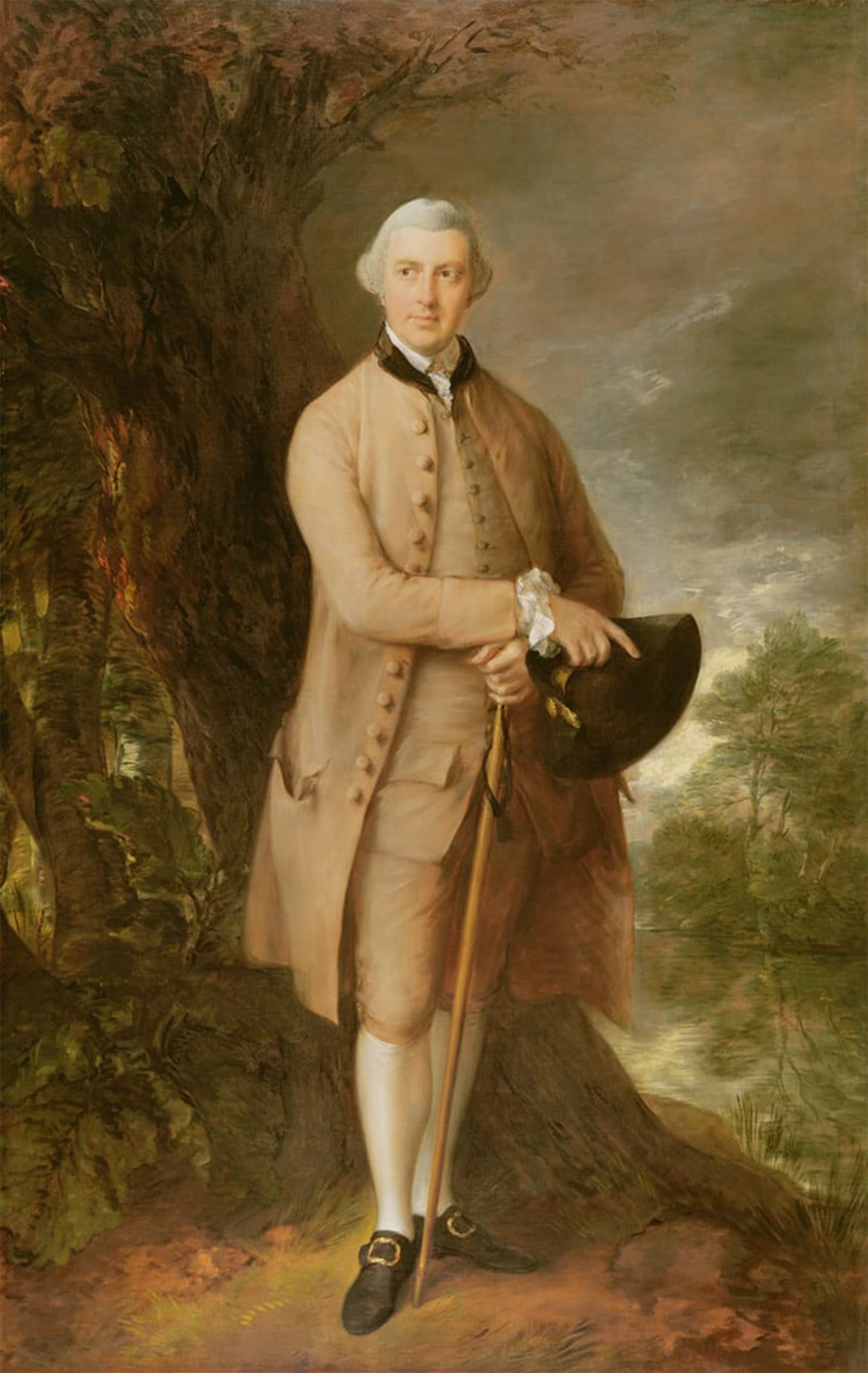 Cuadro en lienzo William Johnstone de Gainsborough decoración elegante oficina 60x90cm 5