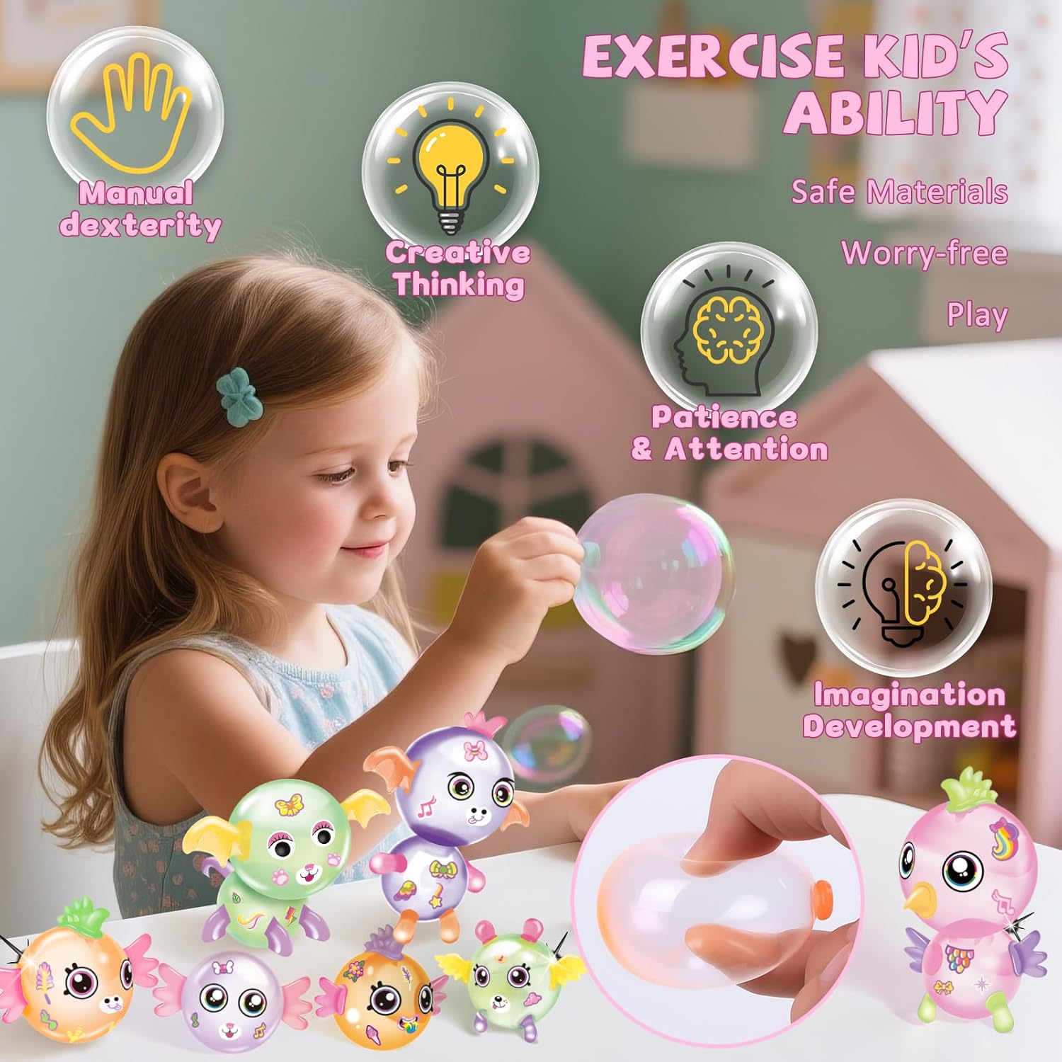 DIY Craft Kits Toys Accessories, Balloon Toy Accessories, Arts & Crafts Toy for 3 4 5 6 7 8 9 10 11 12 Year Boys and Girls Birthday Gifts