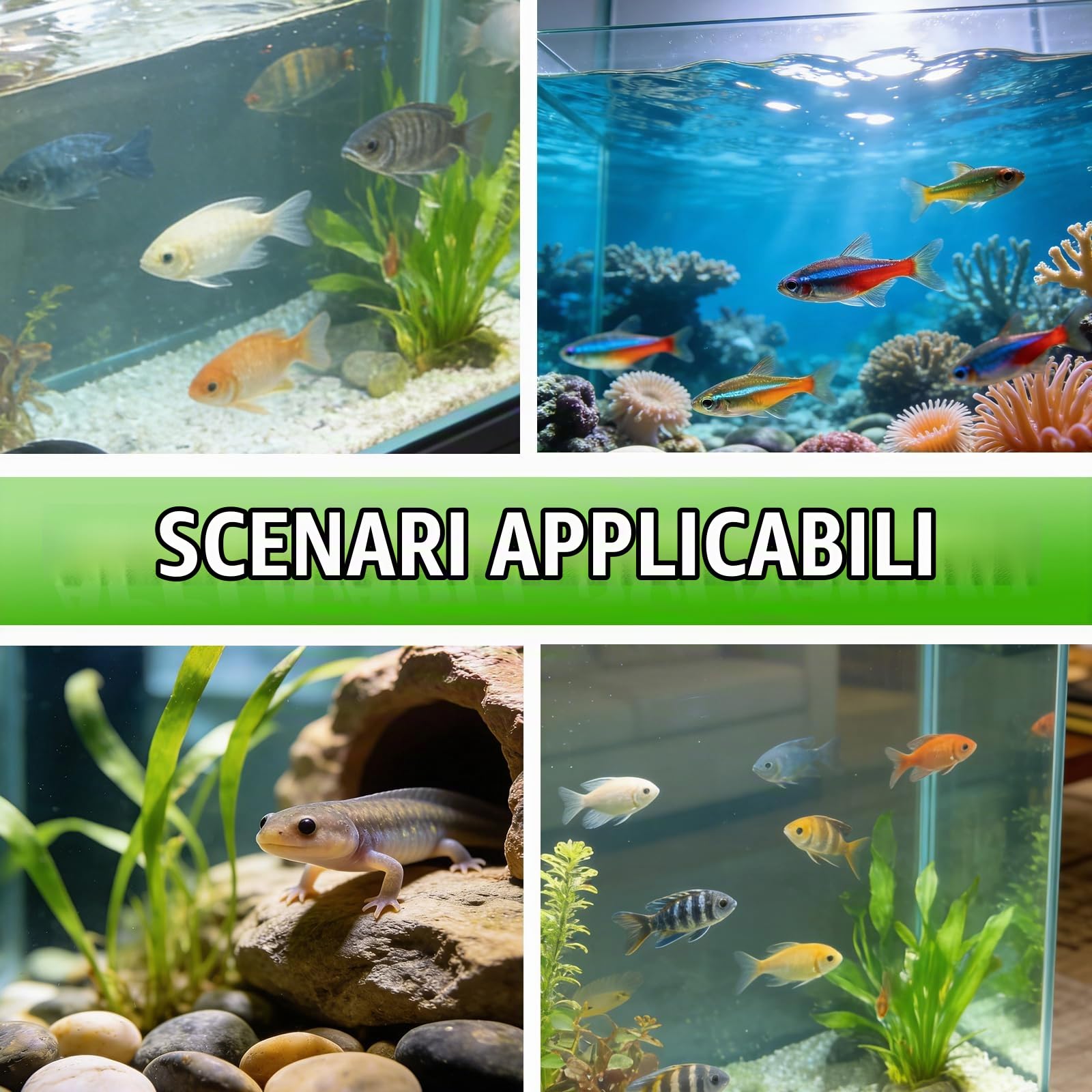 PORFOYO Ventilatore per Acquario 7.2w: 5 velocità Regolabili Ventola di Raffreddamento per Acquario, Clip Aquariumventilator con Timer per Acquari D’Acqua Dolce E Marina (3 Ventilatore)