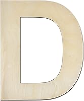 Vista 9 de Letra K de madera de 12 pulgadas, letra K de madera grande sin terminar de 1/4 de pulgada de grosor para decoración de pared del hogar, manualidades