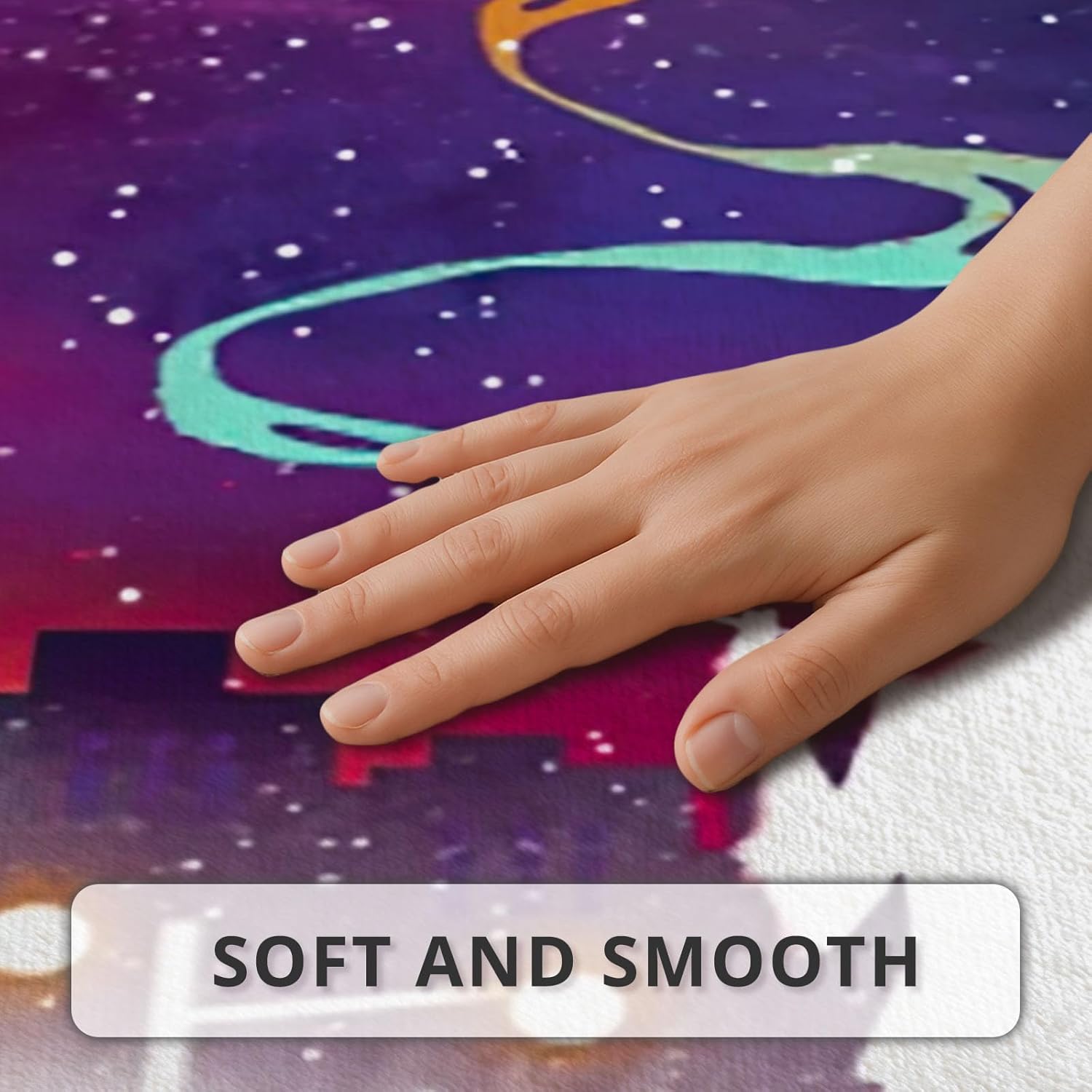 Allenjoy 24" x 31.1" Space Adventure Bathroom Rugs Dream Cityscape Mat Bathmat Rug Non Slip Washable