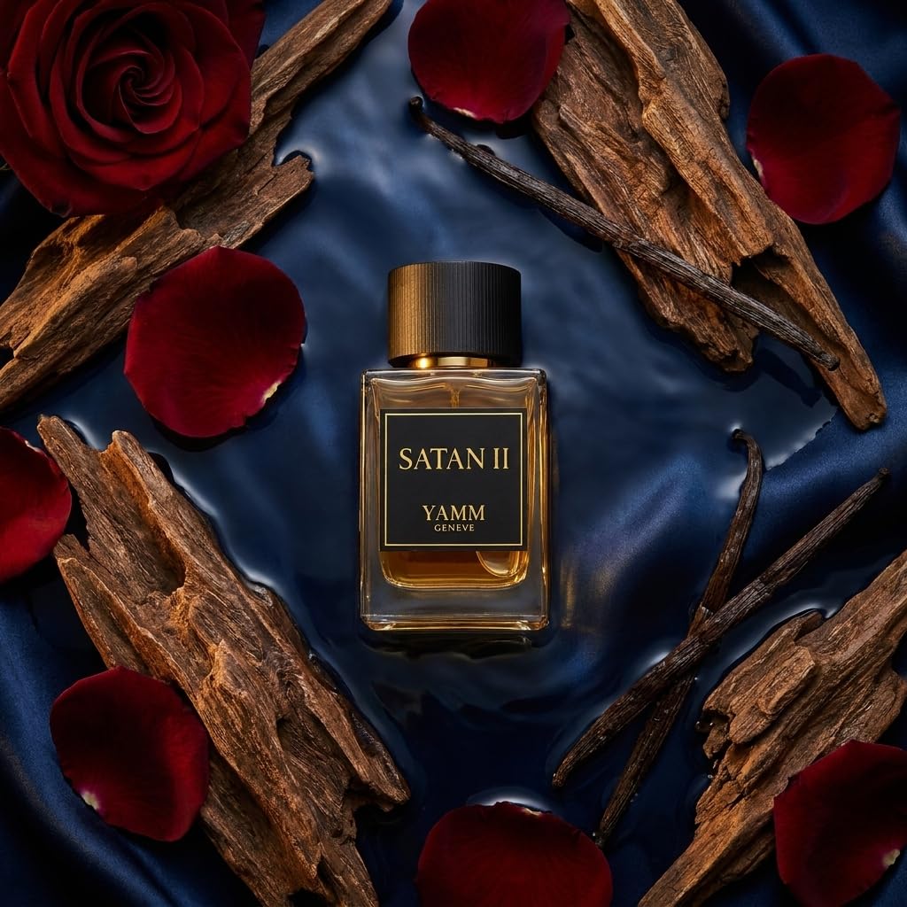 Satan II | Extrait de Parfum 50 ml – Unisex Duft – Oud Satin Mood – Rose, Oud & Vanille – Lang anhaltend