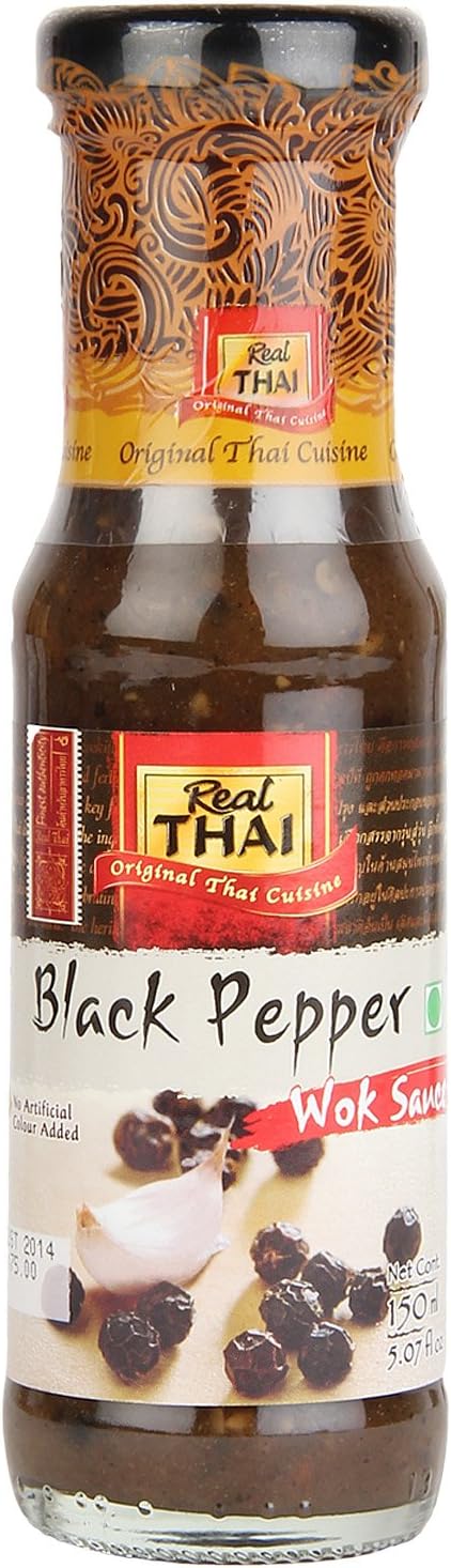 Real Thai Black Pepper Wok Sauce, 150 ml