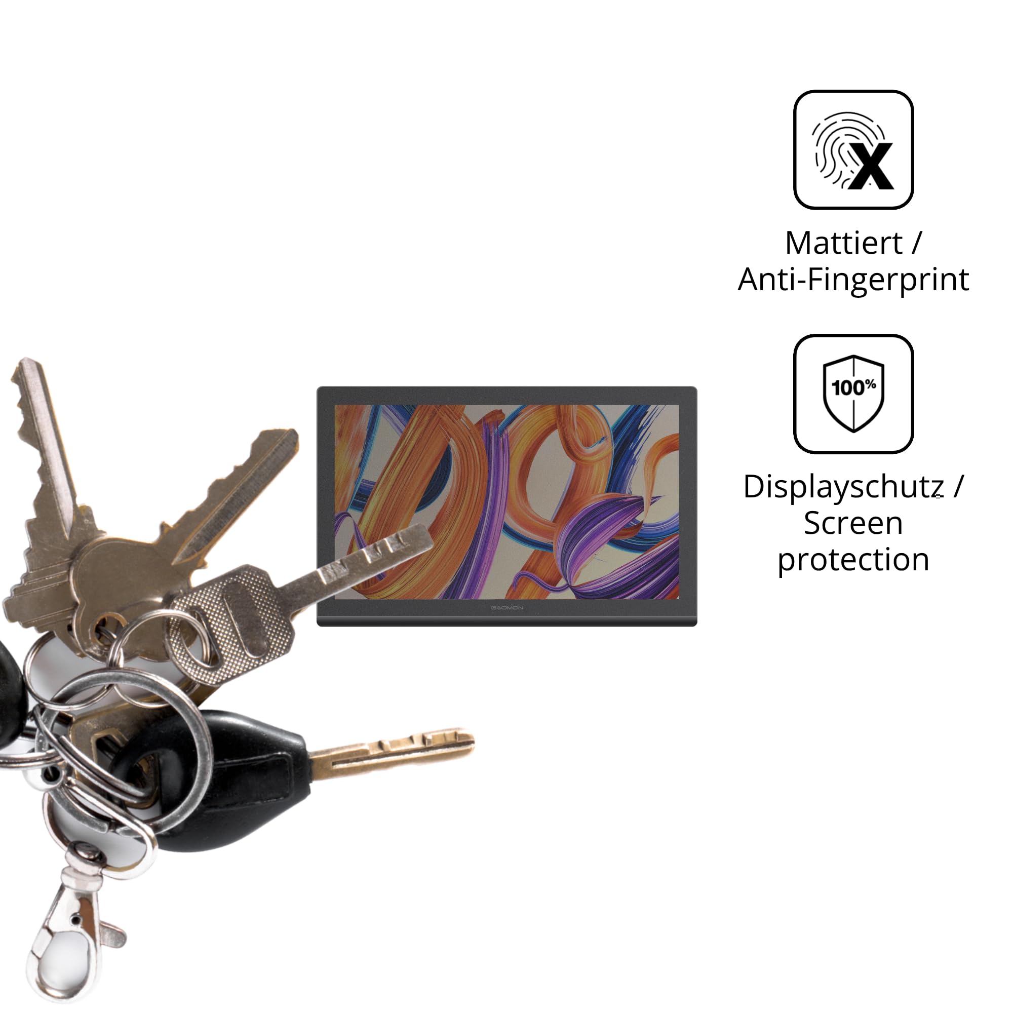 dipos Protector de Pantalla Antiespía para Gaomon Pro 19 | Película protectora mate, filtro de privacidad 4 vías, ajuste perfecto, antiarañazos, sin burbujas, autoadhesivo