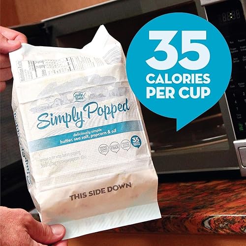 Miniatura 9 de Jolly Time Simply Popped, Original con mantequilla y sal marina (paquete de 2) cajas de 6 unidades