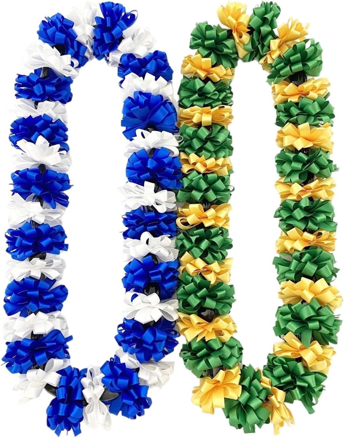 Graduation Ribbon Leis Class of 2026 Braided Honor Cord Handmade Congrats Graduates Grad Decoration Party Accessories, Green, Gold