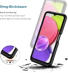 seacosmo for Samsung A03S Case, [Built-in Screen Protector] 360 Full Body Rugged Samsung Galaxy A03S Case Shockproof Protective Phone Cover for Samsung A03S - 6.5 Inch