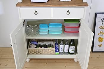 Amazon｜他人に見せたい食器棚 幅78cm ホワイト｜食器棚