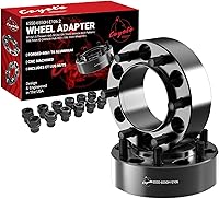 Vista 30 de Wheel Accessories Parts 4 adaptadores de espaciadores de rueda centrados en buje de 6x5.5 0.236x5.500 in 2.00 pulgadas de grosor 3.063 in Hub