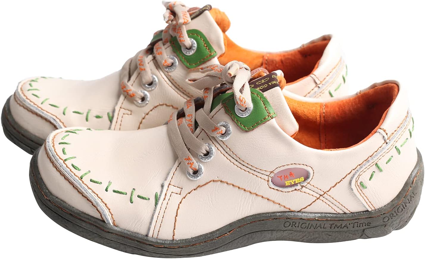 TMA EYES Hand Stitching Leather Women's Sneaker - Image 2