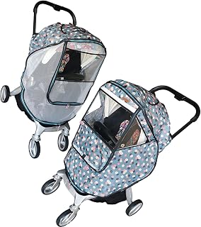 uikios Fundas para cochecito de bebé con red de protección resistente al viento, fundas para cochecitos de bebé, fundas para lluvia