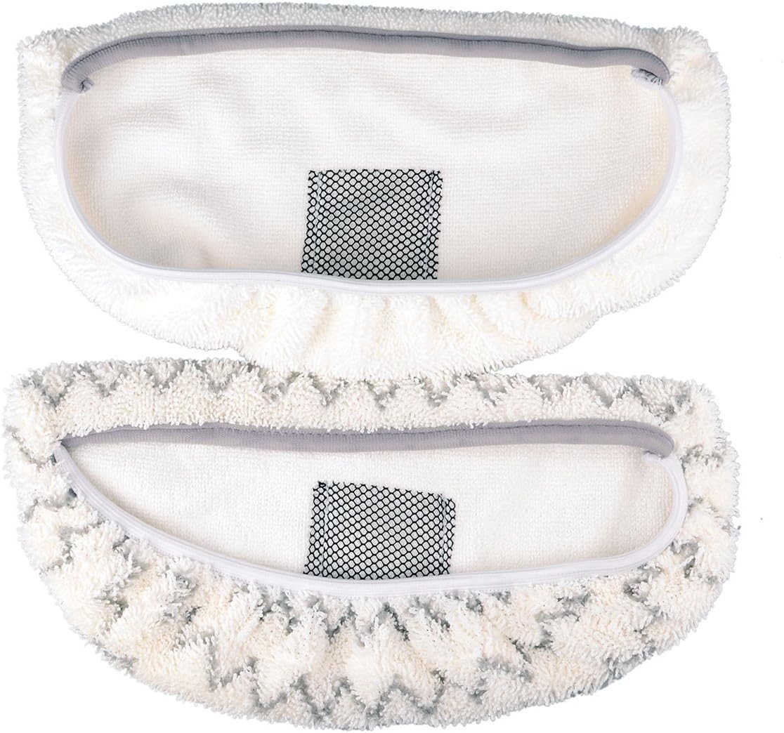 Steam Mop Cleaner Pads Washable Microfiber Mop Pads Fits for Bissell Powerfresh Steam Mop 1940 1440 1544 Series, Model 19402 19404 19408 1940A 1940Q 1940T 1940W (2 Packs)