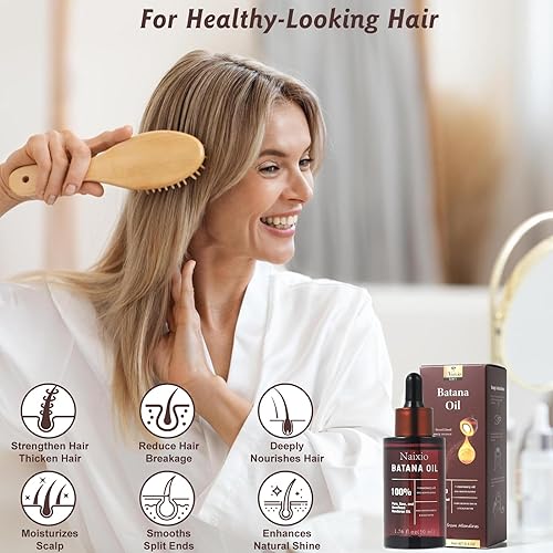 Miniatura 2 de Aceite de batana 100% natural para el crecimiento y reparación del cabello, nutre el cuero cabelludo, fortalece el cabello, reduce las puntas