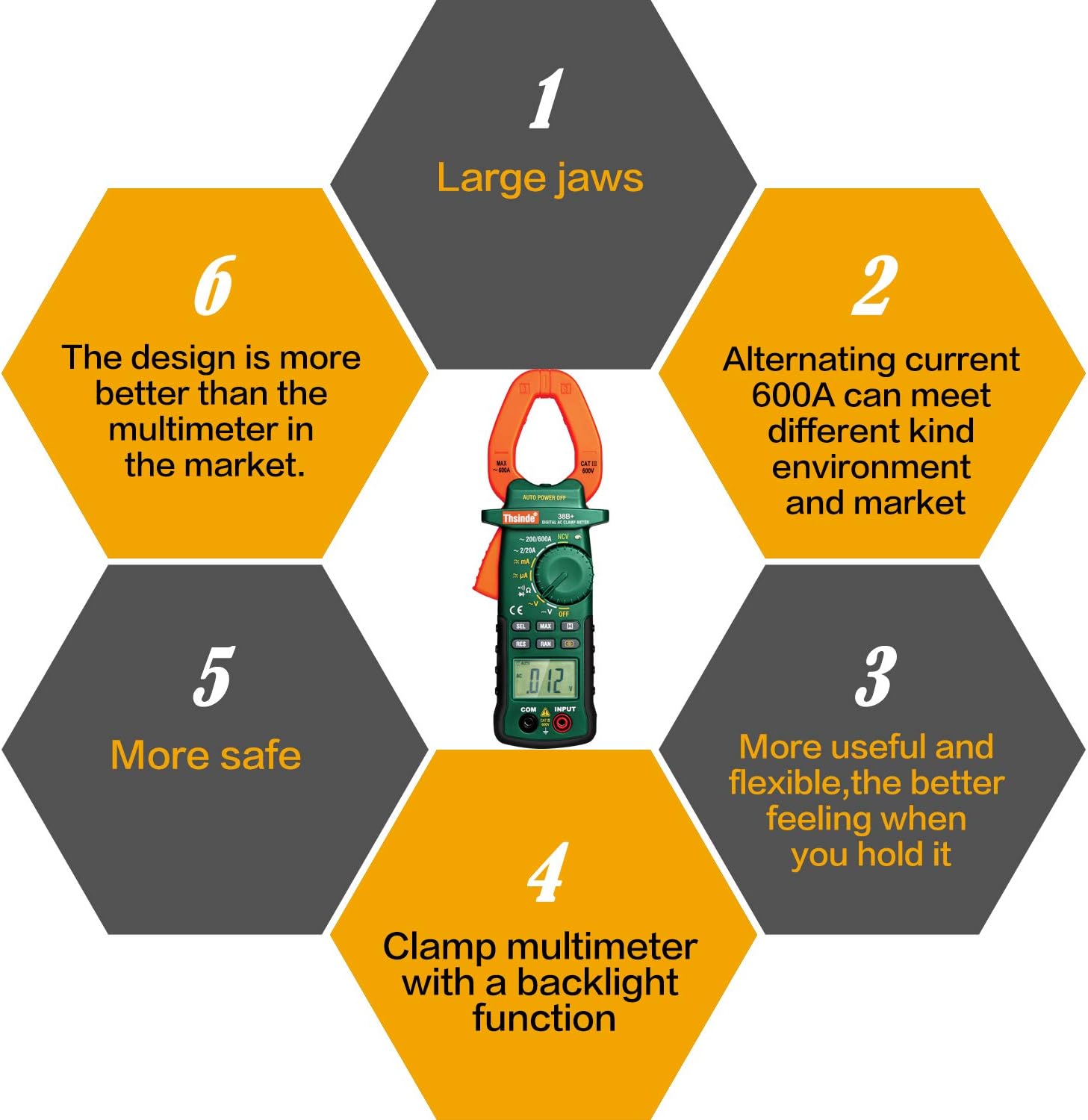 Authentic Crazy Deals Auto Ranging Digital Multimeter and Clamp Meter - with Storage Bag Battery Alligator Clips Test Leads for AC/DC Voltage/Current Voltage Alert Amp Ohm/Volt Multi Tester Diode 80% Off Discount Auto Ranging Digital Multimeter and Clamp Meter - with Storage Bag Battery Alligator Clips Test Leads for AC/DC Voltage/Current Voltage Alert Amp Ohm/Volt Multi Tester Diode