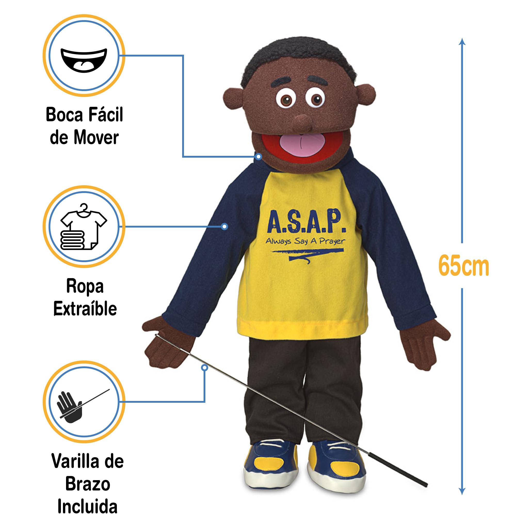 Silly Puppets Always Say A Prayer | 25" Full Body Boy Puppet by