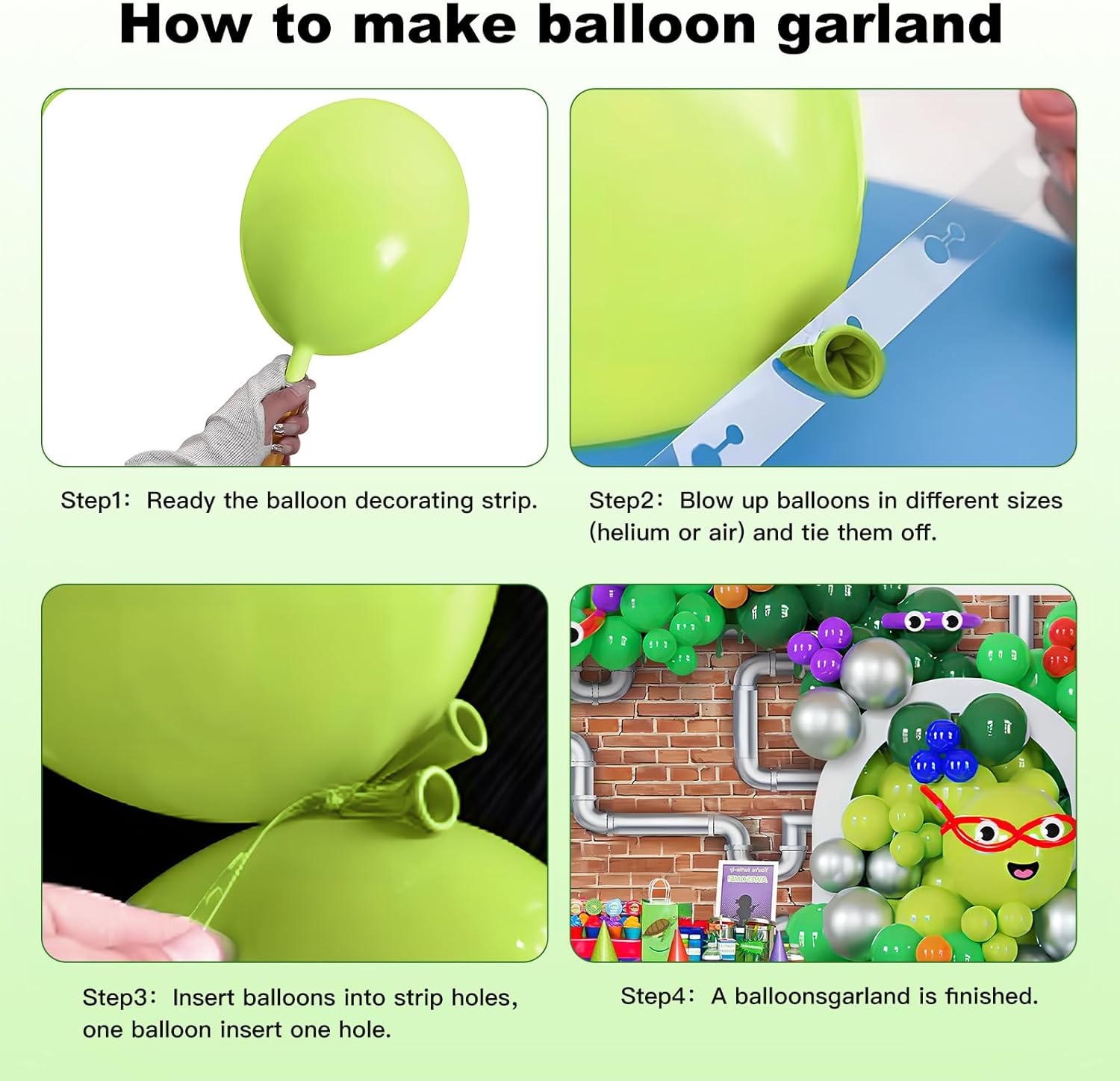 162pcs Turtle Birthday Party Supplies party decoration,Include Turtle Balloons Arch,Cartoon Turtle Birthday Decorations Backdrop Tablecloth Googly Eye Long Balloons,Girls Boys Cartoon Balloons
