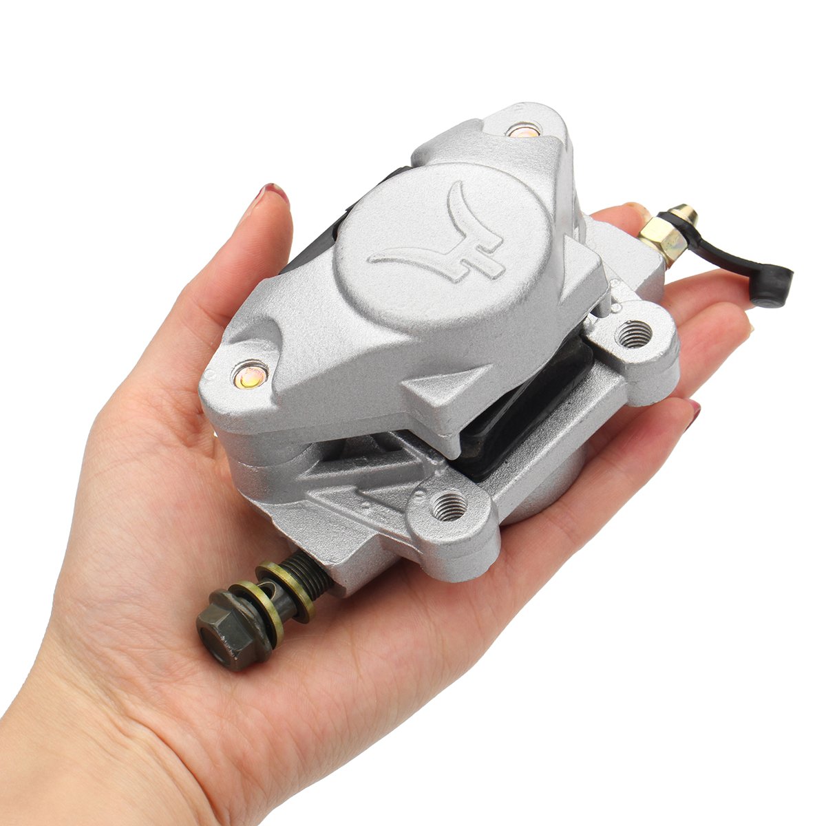 Sistema di pinza freno a disco posteriore in lega di alluminio Pad Pompa pinza freno idraulico per 150cc 200cc 250cc Bull Quad Dirt Bike ATV