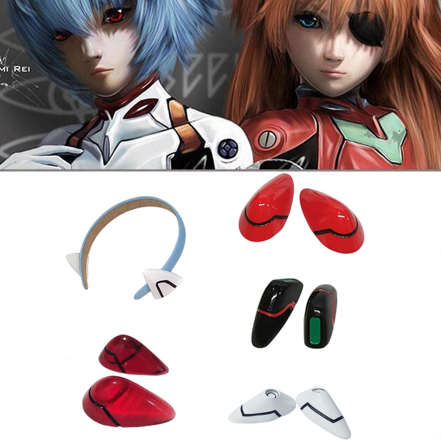 Amazon.co.jp: 新世紀エヴァンゲリオン 頭飾り 髪飾り ヘアクリップ 