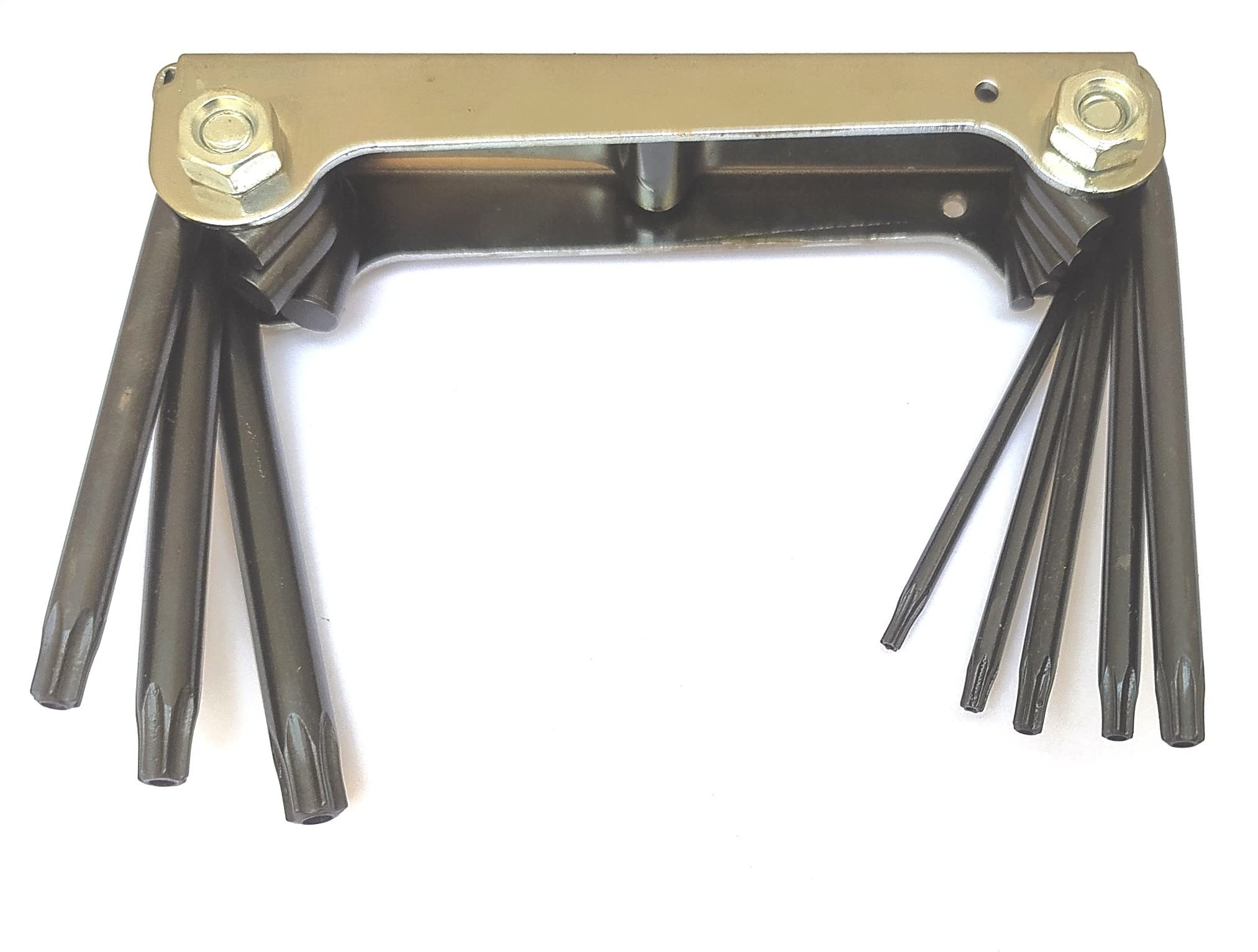 Inditrust Latest Folding allen key set smooth finish (a Folding TORX)