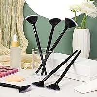 Vista 25 de Maitys 6 pinceles de máscara de abanico, herramientas aplicadoras de máscara facial con ventilador suave, brochas de maquillaje, herramientas