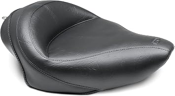 Mustang Motorcycle Seats 76148 Wide Touring Solo Seat for Harley-Davidson Sportster 2004-21, Original, Black