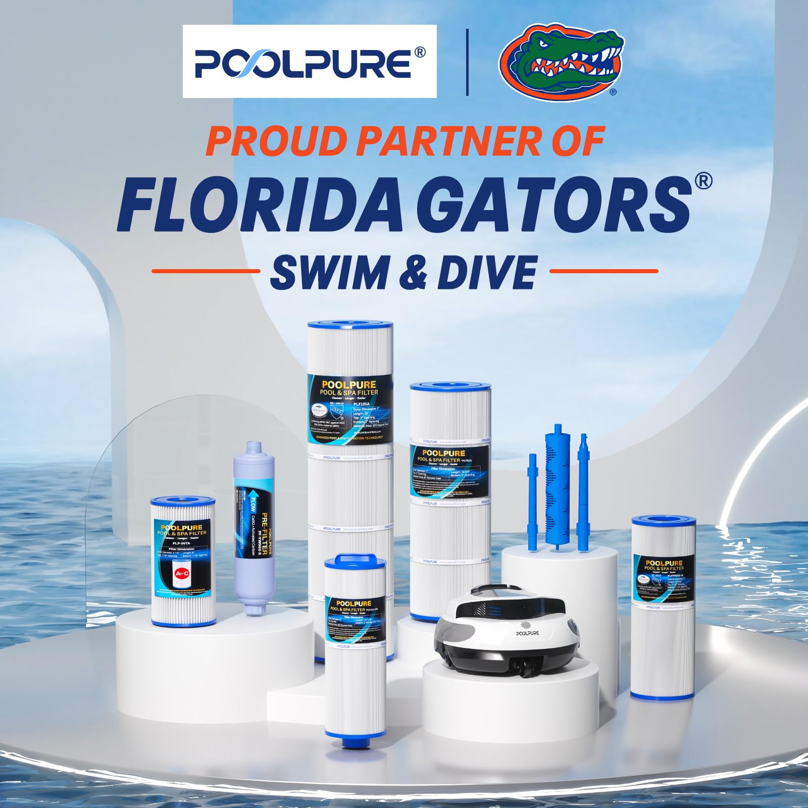 POOLPURE PLFPRB50-IN Filtro per spa compatibile con Pleatco PRB50-IN, PRB50IN, Unicel C-4950, Filbur FC-2390, Jacuzzi J210/J220/J235/J245/J275, Guardian 413-212-02, 373045, a immersione 5x13, set da 1