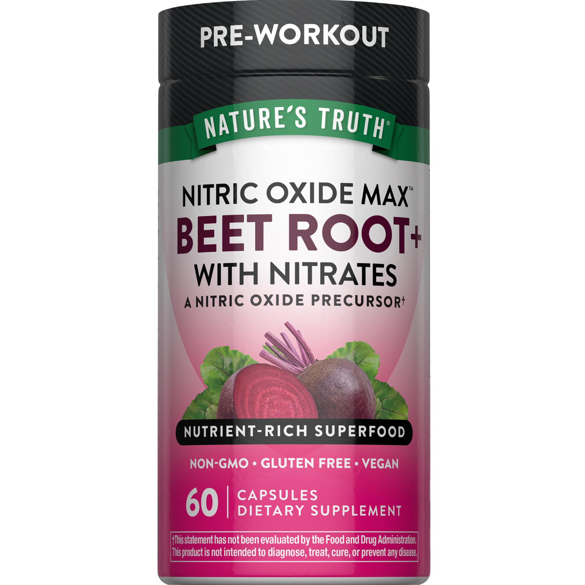 Nature's Truth Beet Root Capsules | 60 Count 60 Count (Pack of 1)