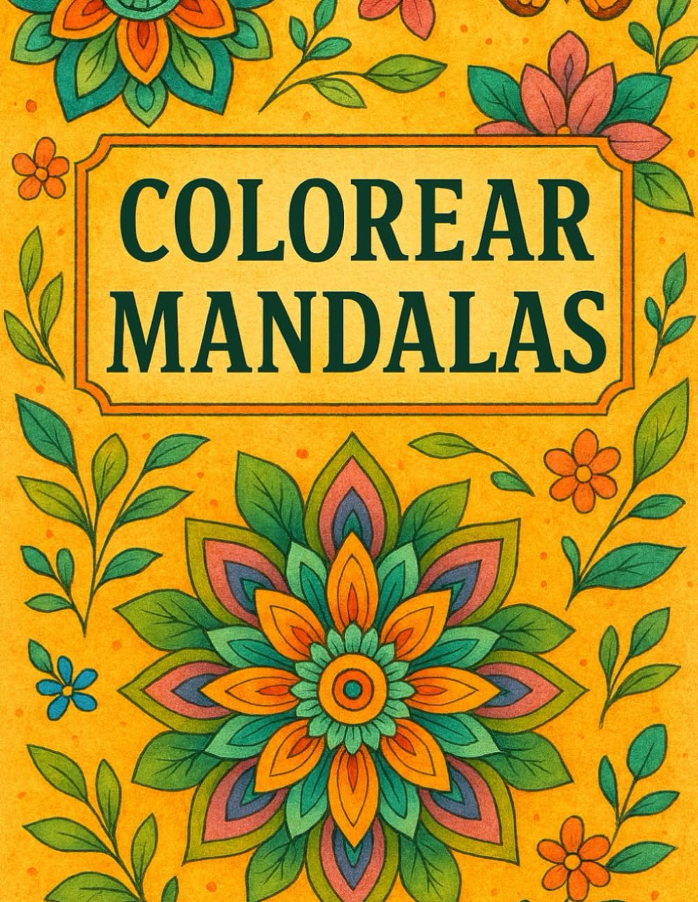 COLOREAR MANDALAS: libro de mandalas para colorear